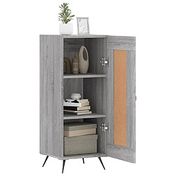 Avis vidaXL Buffet Sonoma gris 34,5x34x90 cm Bois d'ingénierie