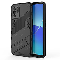 Coque en TPU antichoc avec béquille noir pour votre OPPO Reno6 Z