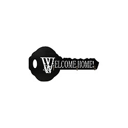 Ac-Deco Décoration murale en forme de clé - Welcome home - L 52 x l 26 cm x H 4 cm