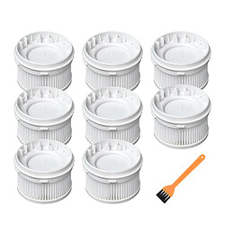 8pcs Filtre HEPA+1pc peigne jaune pour Xiaomi Mijia aspirateur sans fil 1C