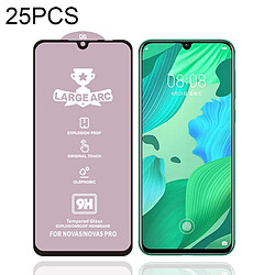 Wewoo Film de verre trempé Pour Huawei nova 5 25 PCS 9H HD de plein écran à haute alumine