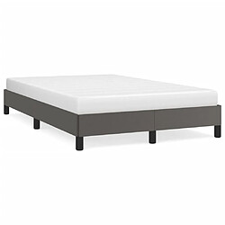 vidaXL Cadre de lit sans matelas gris 120x200 cm similicuir