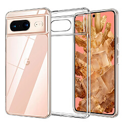 Htdmobiles Coque pour Google Pixel 8 5G - housse etui silicone gel fine + film ecran - TRANSPARENT TPU