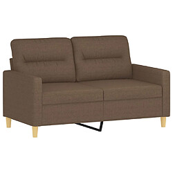 Avis vidaXL Ensemble de canapés 3 pcs avec coussins marron tissu