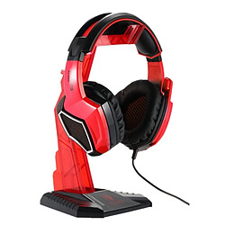 Wewoo Support Holder rouge Universel Multi-fonction Gaming Casque Cintre Bureau Titulaire Rack