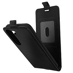 Avizar Étui pour Samsung Galaxy S23 Clapet Vertical Magnétique Porte-carte Noir