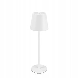 Nettlife Lampe de chevet sans fil, LED 2600mAh, lampe de table extérieur rechargeable, tactile, blanche, avec prise USB