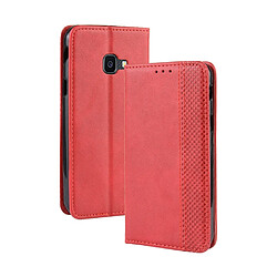 Wewoo Housse Coque Étui en cuir à boucle magnétique avec rétro pour Crazy Horse Texture horizontale Galaxy Xcover 4s / Xcover 4avec porte-cartes et fentes cartes et cadre photo Rouge