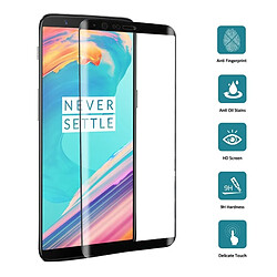 Wewoo Verre trempé noir Protecteur d'écran en HD OnePlus 5T 3D Curved Edge 9H