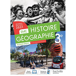 Histoire géographie, EMC : 3e, cycle 4 : 2021 - Occasion