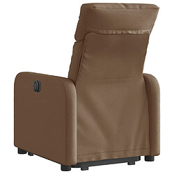 Acheter Maison Chic Fauteuil Relax pour salon, Fauteuil inclinable électrique marron tissu -GKD65176