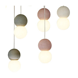 Luminaire Center Suspension Galaxia Ciment blanc, gris, rouge pas cher