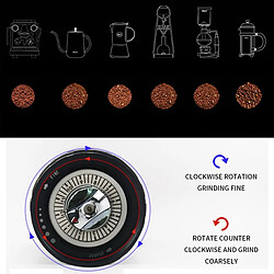 Universal Moulin à café à la main Mini acier inoxydable Fabrication artisanale de grains de café Moulin à épines Moulin Outils de cuisine | Moulin à café à la main(Le noir)