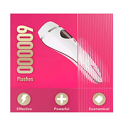 Avis Chrono Épilation, épilateur laser permanent 600 000 flashs pour femmes et hommes, aisselles/bras/jambes/bikini épilation au laser du visage (blanc)