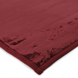 Avis Thedecofactory FLANELLE - Tapis extra-doux effet velours rouge foncé 160x230