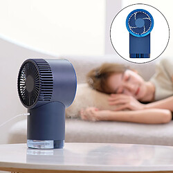 Mini Ventilateur De Bureau Alimenté Par USB Mini Ventilateur De Refroidissement Ou Voiture De Bureau à Domicile Bleu pas cher