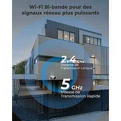 Avis Reolink 5MP Caméra Surveillance Extérieure 2,4/5GHz WiFi, Détection de Personne/Véhicule, Vision Nocturne, Étanchéité, Time-Lapse