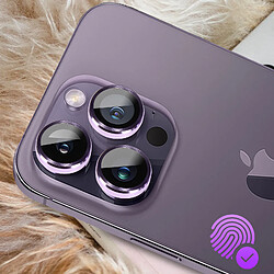 Acheter Avizar Film Caméra iPhone 14 Pro et 14 Pro Max Dureté 9H Contour Métal Violet