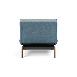 Avis Inside 75 INNOVATION LIVING Fauteuil SPLITBACK EIK convertible lit 90*115 cm pieds chêne noyer tissu Mixed Dance Light Blue