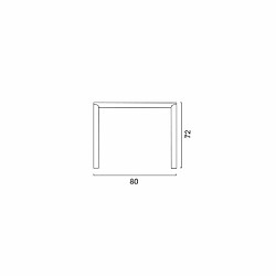 Grand Soleil 14 Tables carreés en Poly rotin 80x80 Gr pas cher