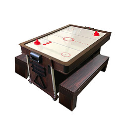 Avis Simba TABLE DE BILLARD MATTEW ROUGE 7FT + HOCKEY DE TABLE + TABLE DE TENNIS + PLAN COVERTOUR + BANCS