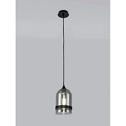 Avis Luminaire Center Suspension design 1 ampoule Noir mat