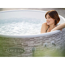 Spa gonflable Lay-Z-Spa Vancouver rond Airjet Plus 3/5 places - Bestway pas cher