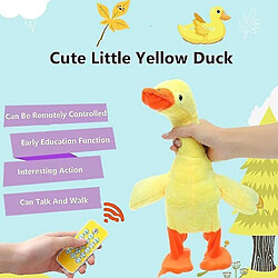 Universal Téléoré télécommande sans fil jouet rc jouet en peluche petit canard jaune peut marcher apprendre | RC Animaux