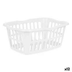 Kipit Panier Blanc polypropylène 50 L 58 x 24 x 42 cm (12 Unités)