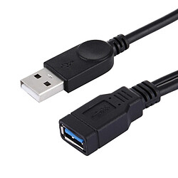 Avis Wewoo Câble pour Ordinateur / Portable, Longueur: 29cm 2 en 1 USB 3.0 Femelle vers USB 2.0 + USB 3.0 Mâle