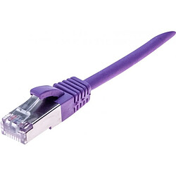 Abi Diffusion Cordon RJ45 catégorie 6A F/UTP LSOH snagless violet - 0,5 m 