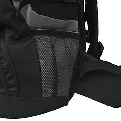 vidaXL Sac à dos de randonnée XXL 75 L noir et gris pas cher