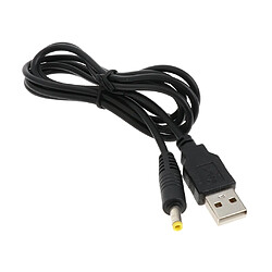 Câble d’Alimentation USB pour Console Sony PSP 1000 2000 3000 - 1.8 Mètres Noir