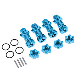 Avis 17mm Hex Hub 30mm Extension Adapter Combiner Pour HSP 94087 1/8 RC Car Blue