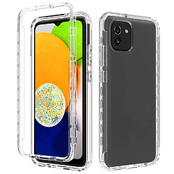 Coque en TPU antichoc, dégradé de couleur transparent pour votre Samsung Galaxy A03 (166.5 x 75.98 x 9.14mm)