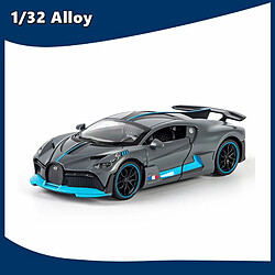 Universal 1/32 Alliage Bugatti Divo Supercar Modèle Jouet Moulé sous pression Cadeau d'anniversaire Garçon Voiture Jouet Enfant | Voiture Jouet Moulé sous pression (Gris)