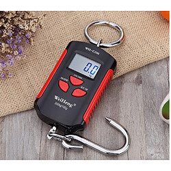 Acheter Universal Échelle de grue portable mini lourde électronique numérique en acier inoxydable crochet balance de poids LCD(Rouge)