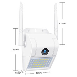 Avis Wewoo Caméra IP WiFi DP11 2 mégapixels Applique murale IP solaire sans fil étanche extérieureprise en charge de la vision nocturne multiple et de la surveillance à distance du téléphone mobile et de l&39interphone vocal et de la détection de mouvement / alarme