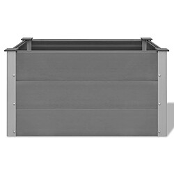 Avis vidaXL Lit surélevé de jardin WPC 100 x 50 x 54 cm Gris