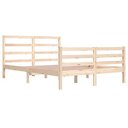 Acheter Maison Chic Lit adulte - Lit simple Cadre de lit,Structure du lit Contemporain Bois de pin massif 160x200 cm -MN99721