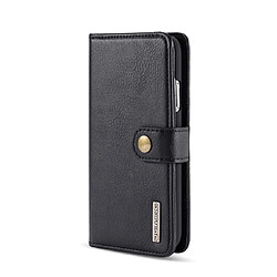 Wewoo Coque Etui en cuir magnétique amovible avec support et fentes pour cartes et portefeuille iPhone 11 Noir