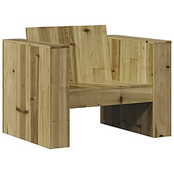 Avis vidaXL Canapé de jardin 79x60x62 cm bois de pin imprégné