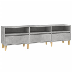 Maison Chic Meuble TV scandinave - Banc TV pour salon gris béton 150x30x44,5 cm bois d'ingénierie -MN71779