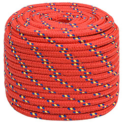 vidaXL Corde de bateau Rouge 18 mm 100 m Polypropylène