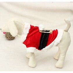 Wewoo Vêtements de chien de Noël pour les petits chiens Costume Santa Dog hiver manteaux animaux de compagnieTaille L Rouge