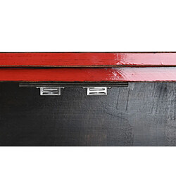 Acheter Pegane Buffet, meuble de rangement en bois d'orme coloris rouge - Longueur 102 x Profondeur 42 x hauteur 120 cm