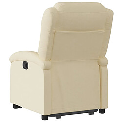 Acheter vidaXL Fauteuil inclinable Crème Tissu