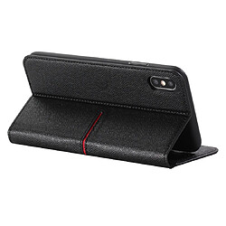 Wewoo Housse Coque Pour iPhone XR GEBEI Etui de protection en cuir à rabat horizontal avec supportlogements cartesportefeuille et cadre photo Noir pas cher