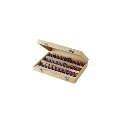 Coffret de 30 mèches de défonceuse TCT 1/2"" - 580422 - Silverline