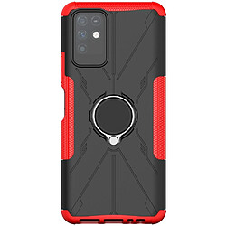 Coque en TPU 2-en-1, anti-choc avec béquille pour votre Infinix Note 10 - rouge